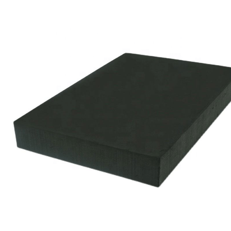 High-density EVA foam sheet in black, ideal for custom die-cut inserts and protective packaging applications used by manufacturers and suppliers