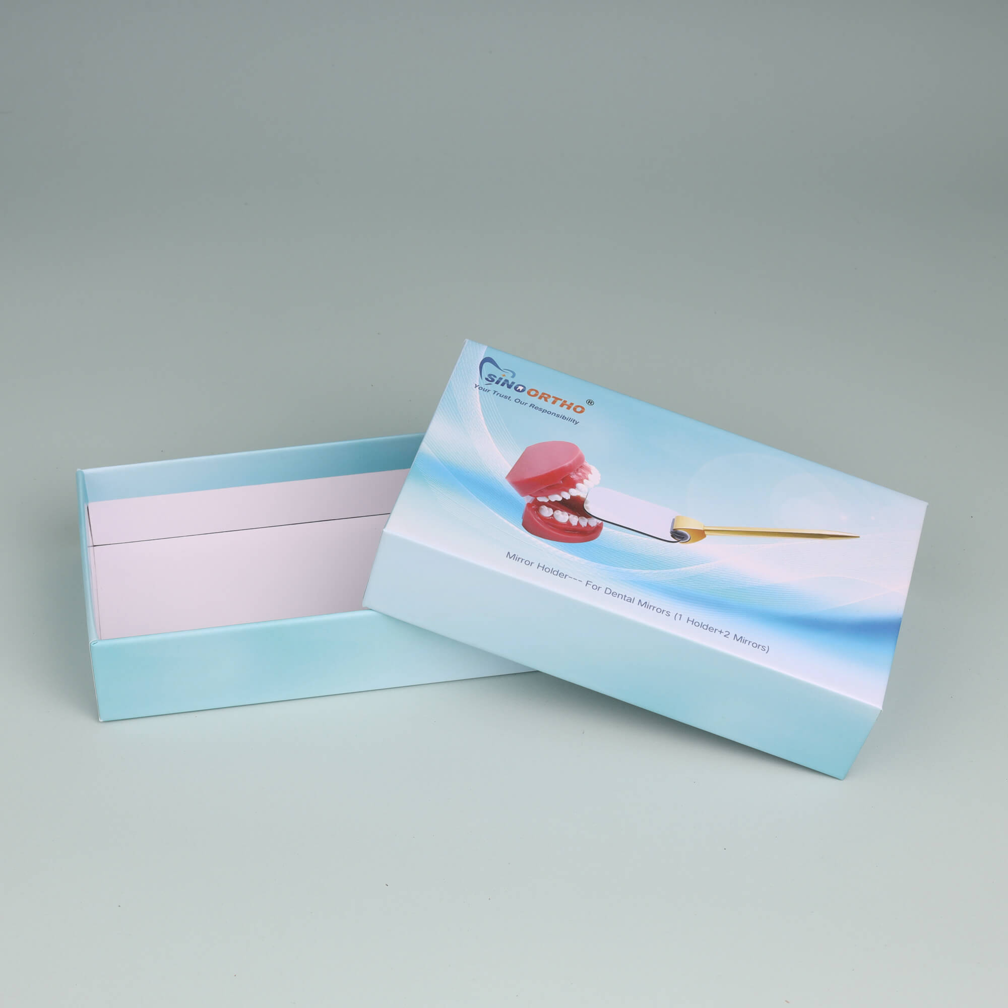 2-piece gift box for dental mirrors